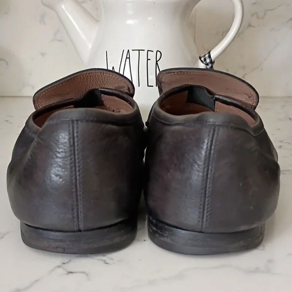 Salvatore Ferragamo Black Leather Slip-On Loafers - Picture 5 of 12